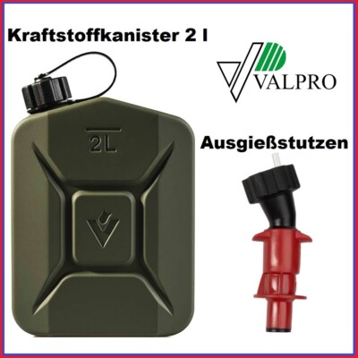 VALPRO KN1491 Stahl Benzinkanister Kraftstoffkanister Proper 2L / Ausgießstutzen