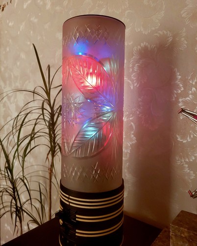 Vintage 1980s Soviet Union crystal disco color music lamp Rostov Don-2. - Picture 3 of 15