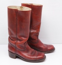 VTG FRYE 2934 Boots Mens 9 EE Russet Brown Campus Made in USA