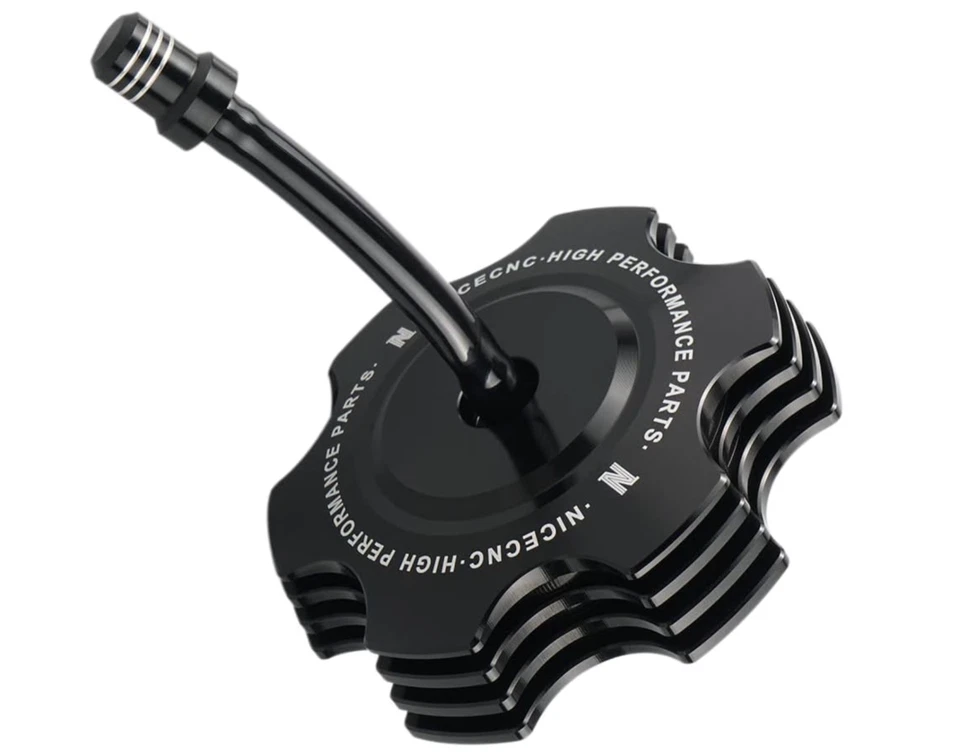 Tapa de gasolina CNC 2007-2008 Yamaha Grizzly YFM 400 4X4 YFM400 ATV tapa del tanque de combustible negra Foto 4 de 4