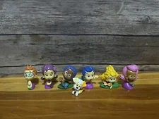 Bubble Guppies Gil Nonny Molly Oona 2" PVC Figure Cake Toppers Lot of 7