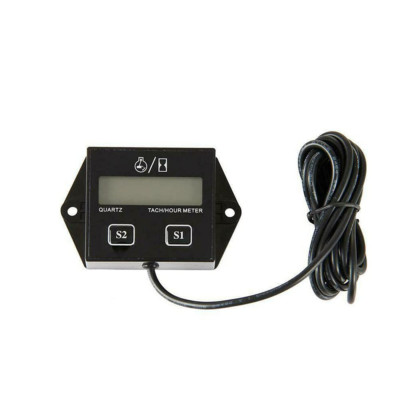 1Pcs Tiny Tach Digital Hour Meter/Tachometer for Marine Spark Mower Engine Motor