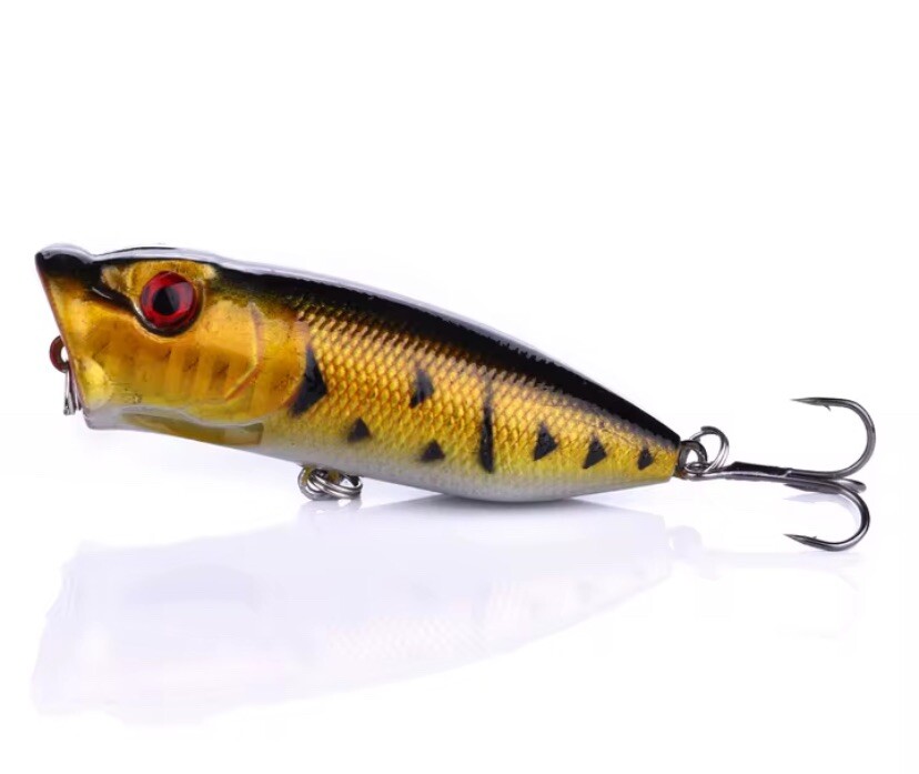 Topwater Poppers (5 Pack) - Rattling Crankbait Fishing Lures - Image 4