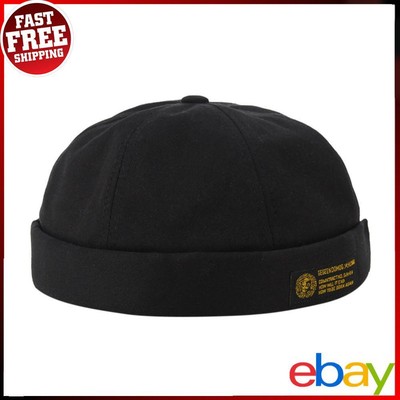 Street Casual Damen Herren Beanie Skullcap Krempe Mütze Hip Hop Docker Pumpkin Cap