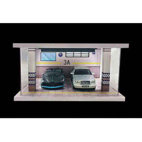 1/32/24/18 Diorama Car Garage Models Parking Lots Scene Display Case Model Gifts - Picture 29 of 49