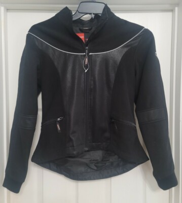 Vega NWOT Women's Ladies Small Black Meridian Fleece Motorcycle Jacket 