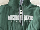MICHIGAN STATE SPARTANS Green CHAMPION Mens Large Hooded Pullover Hoodie — photo 3