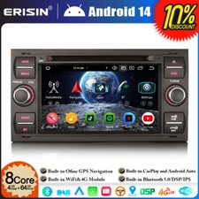 Android 14 64Go GPS Autoradio DAB+ Ford S/C-Max Focus Galaxy Fiesta Kuga Transit