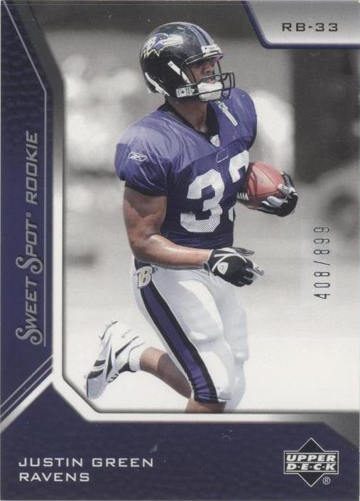 2005 Upper Deck Sweet Spot Justin Green #103 - 1 of 2