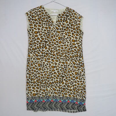 Trenery Womens Mini Dress 10(AU) or Small Leopard Print Sleeveless