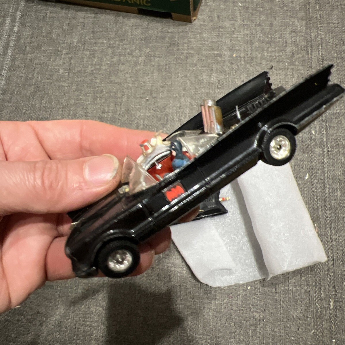 CORGI TOYS 267 BATMOBILE 1976 x2 Vintage Toy Batman ORIGINAL