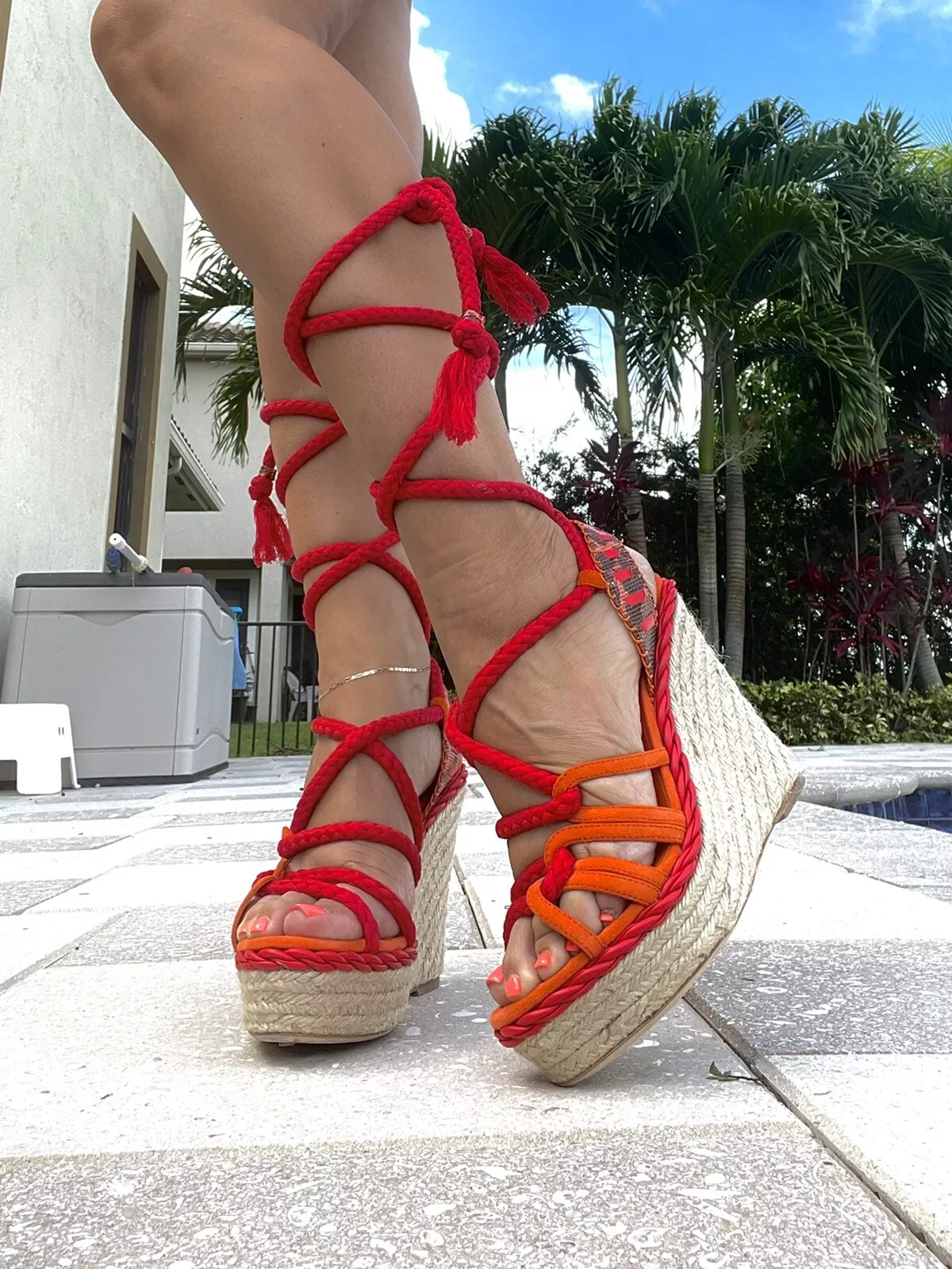 Cales de piste vintage Dior Tahiti, taille 38,5