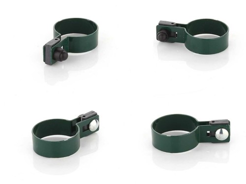 Collier d'extrémité rond LOT ∅48mm anthracite collier de clôture pour poteau ... - Foto 4 di 7