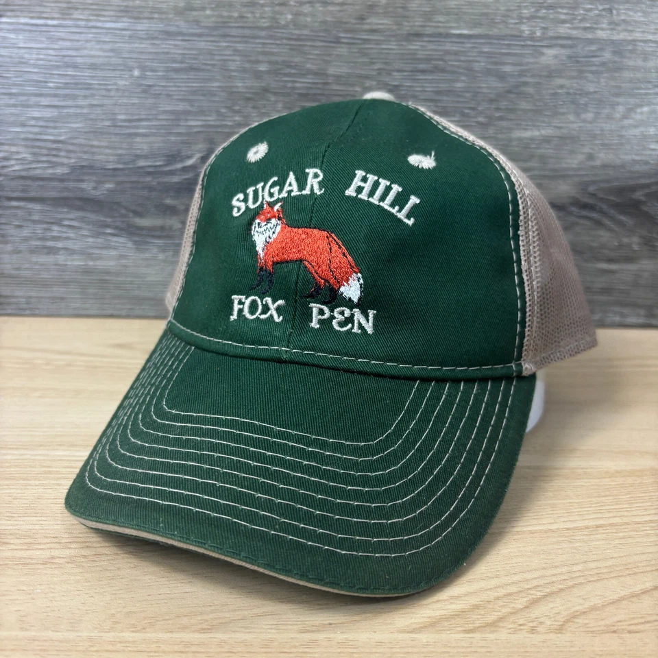 Sombrero Sugar Hill Fox Pen Correa Trasera Verde Marrón Ajustable Foto 3 de 4