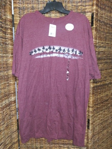 Newport Blue XL Burgundy Short Sleeve 