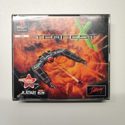 Tempest X3 PS1 (COMPLETE) BIG BOX Sony Playstation black label rare