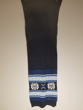 Club Room Men's Blue Bulldog Scarf New Without Tags 64" x 9" 100 Acrylic