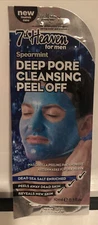 7th Heaven Face Mask For Men Spearmint Deep Pore Cleansing Peel Off Mask