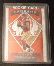 Trey Lance 2021 Panini Rookies And Stars Crusade Red Wave Prizm Rookie #cr-22