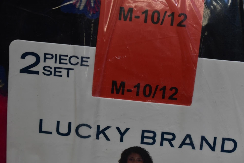 Conjunto de 2 piezas de top y leggings rosa felpa camuflaje Lucky Brand jóvenes niñas M 10/12 Foto 4 de 4