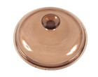 Pyrex Vision Corning Ware V-2.5 C Lid Amber Glass 8 3/8" Fits 2.5L Sauce Pan