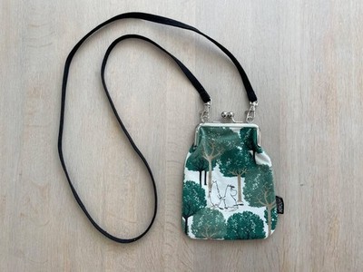 Green Moomin Bag: Small Crossbody Canvas Purse by Martinex