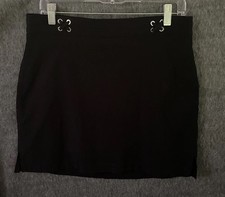 Rafaella Skort Women  s Medium Black Pull On Comfort Stretch Golf Tennis Shorts