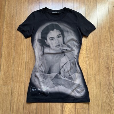 Dolce & Gabbana Vintage schwarz Monica Belucci Langarm T-Shirt Oberteil (Gr. IT38)