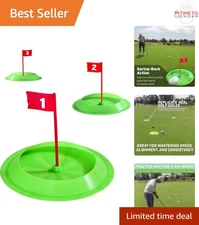 Putting Cups 3 Pack Portable Practice Golf Aid Indoor Outdoor