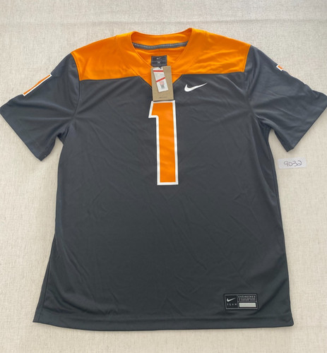 Nike Tennessee Volunteers #1 Jersey Mens Medium Gray Orange Dri-FIT Team NWT