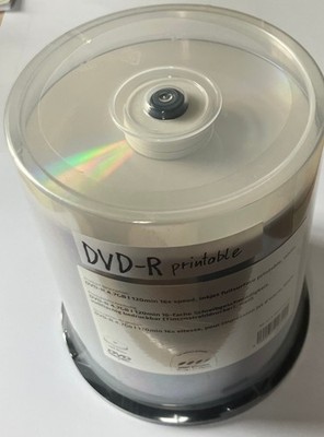 100 MediaRange DVD+R 4,7GB 120Min 16x silber Thermo Bedruckbar printable MR423