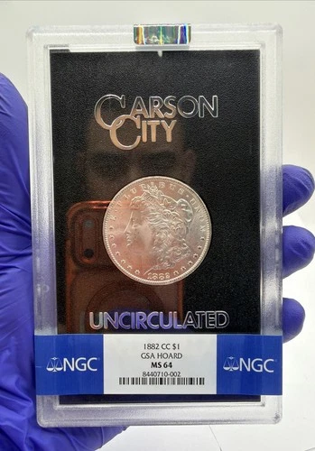 1882-CC Morgan Silver GSA Dollar NGC MS-64 GSA Hoard