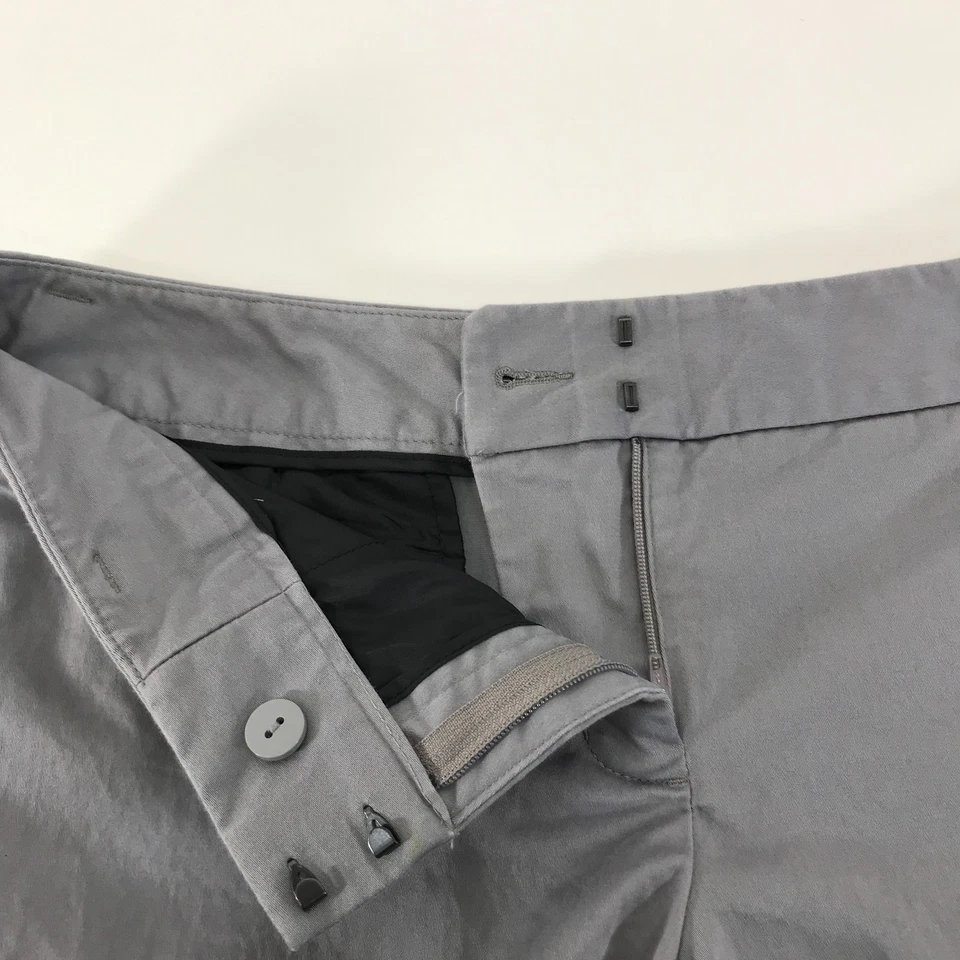 Pantalones Cortos Express Con Puños Para Mujer Talla 4 Gris Elastizados Mezcla de Algodón Informales Verano Foto 3 de 4