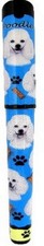 E S Pets White Poodle Pen Easy Glide Gel Pen, Refillable with A Perfect Grip