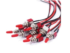 Mini SPST Toggle Switch (ON/OFF) with Pre-wired Leads ,MTS-101 5A 125V / 3A 250V