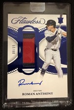 2025 Flawless Baseball Roman Anthony Blue RPA 09/15 Boston Red Sox USA