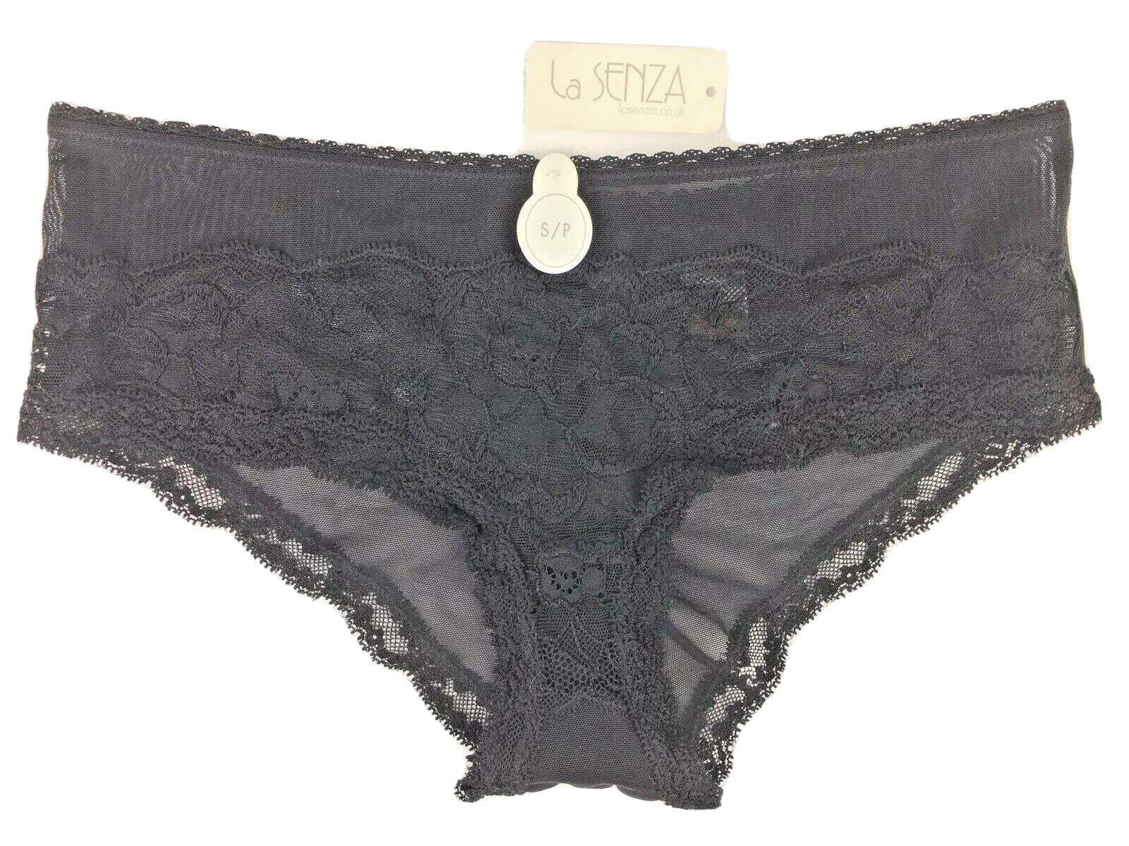 La Senza Knickers Small UK 8 - 10 Black BNWT