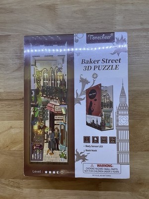 Tonecheer Baker Street 3D Book Nook DIY Construction Model Kit NEW