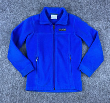 Columbia Boys Jacket Steens Mountain II Fleece Blue Full Zip Up Size Small 8 