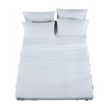 3 Piece Sheet Set Microfiber Light Blue Twin Size Bedding Soft Breathable