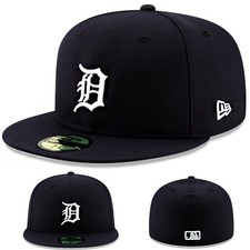 New Era Detroit Tigers Youth Fitted Hat Kids Authentic 2018 Home Navy Size 6 3/4