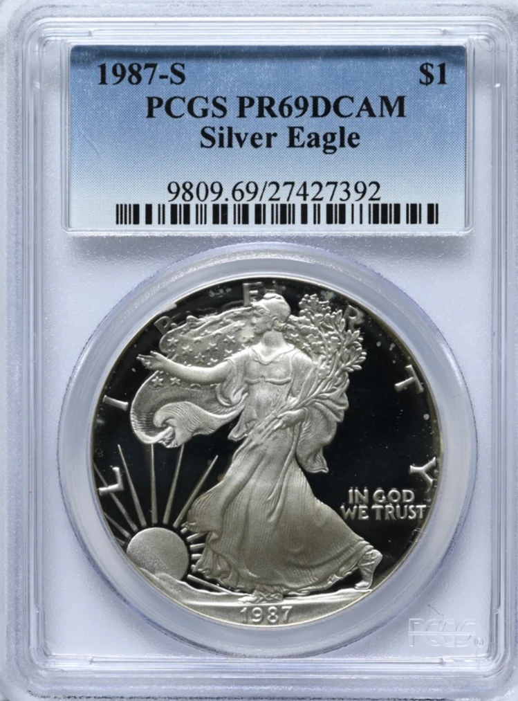 American Eagle PR 69 Graded 1987 Silver Bullion Coins for sale | eBay