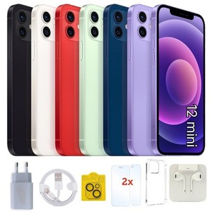 Apple iPhone 12 mini - 64 128 256 GB - Schwarz Weiß Rot Lila - bis 100% Batterie