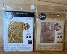 Sizzix 3D Texture Fades Embossing Folder Tim Holtz Crackle Foundry 664171 662717