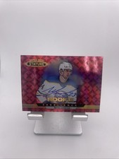 2021-22 Upper Deck Stature Mattias Samuelsson Rookie #120 Auto Maroon /10 Sabres