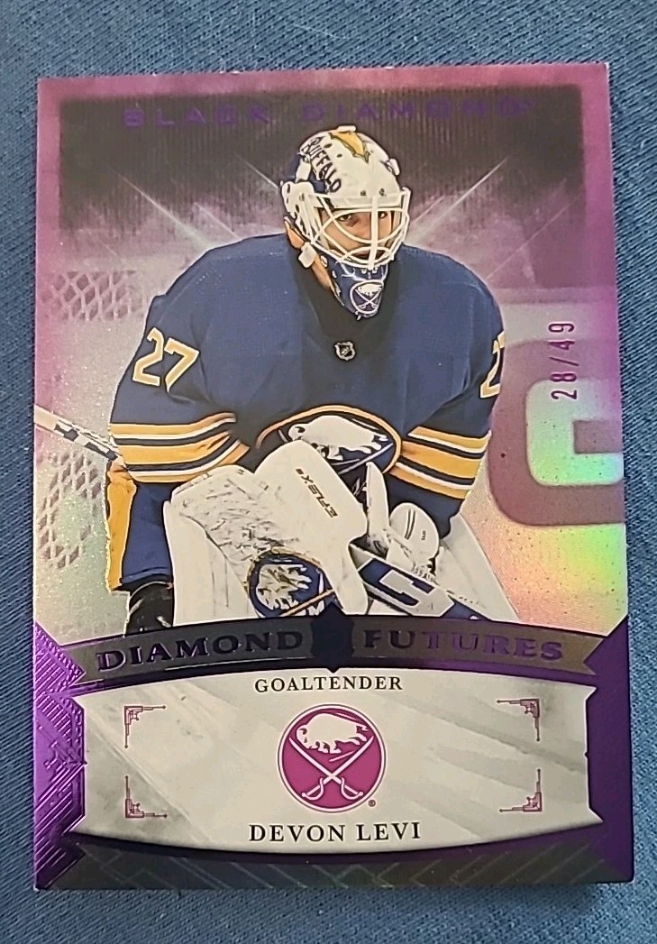 Devon Levi SABRES 2023-24 BD Diamond Futures Purple /49