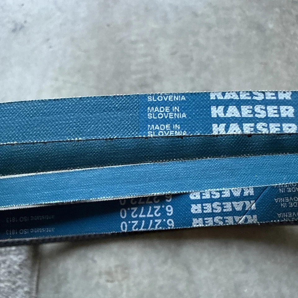 Juego de 4 correas OEM para compresor de aire Kaeser 6.2772.1 6.2772.1 Foto 3 de 4
