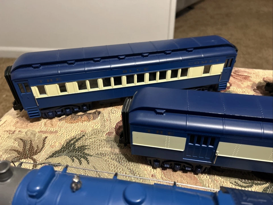 MTH RAIL KING JERSEY CENTRAL #831 BLUE COMET TRAIN SET - Image 4 of 4