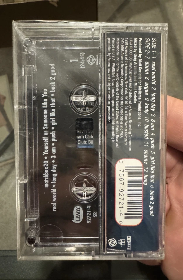 Matchbox Twenty - Yourself or Someone Like You - 1996 - Factory Sealed Cassette - Image 2 of 4