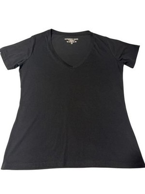Kennedy Todd, Pck of 3, 2X, Black, Women's Vneck, Tshirt, Slim Fit, New, No Tags